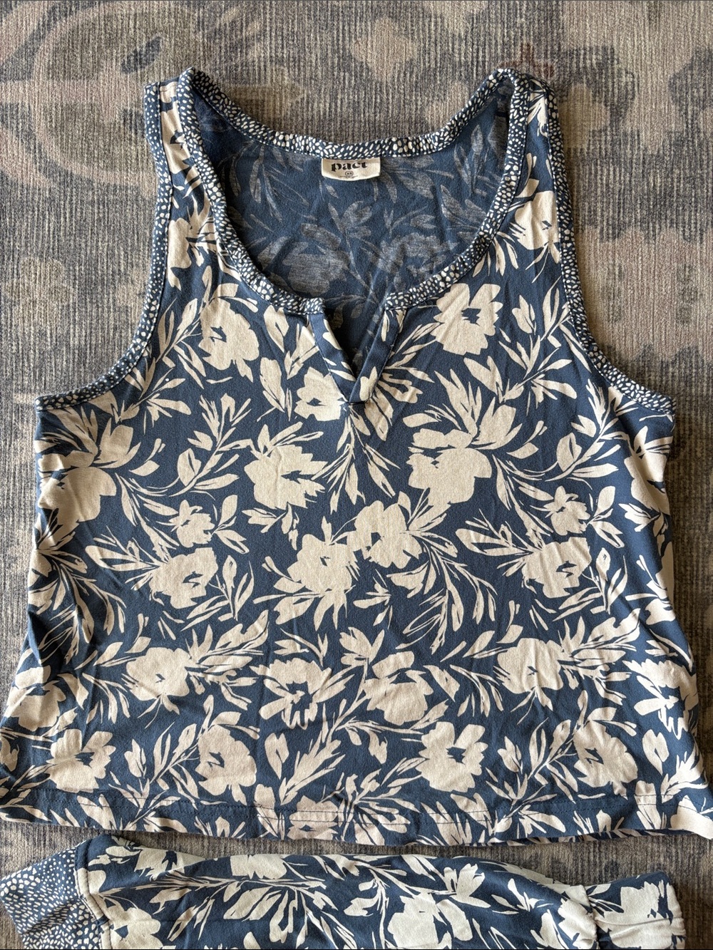 Pact Women's Organic Staycation Sleep Set - Top XS Bottom S - Picture 3 of 7